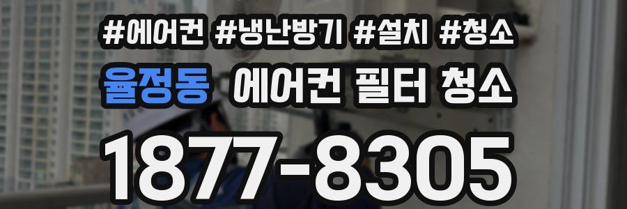 율정동 에어컨 필터 청소