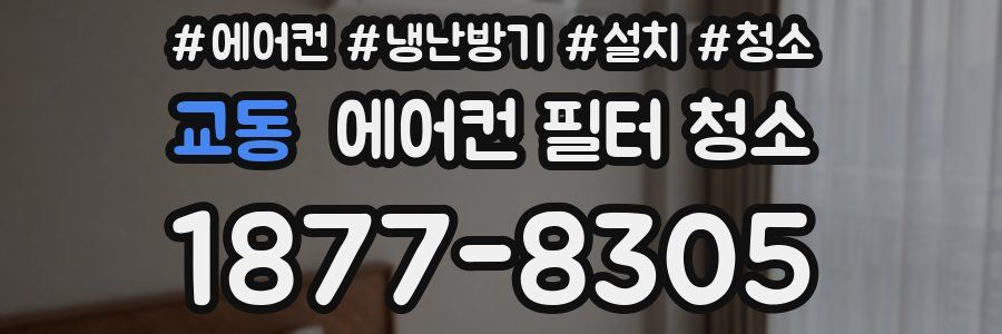 교동 에어컨 필터 청소
