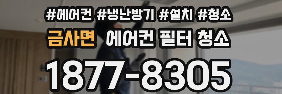 금사면 에어컨 필터 청소