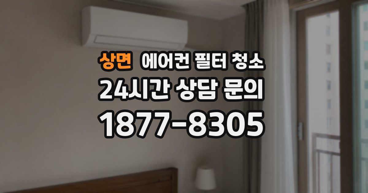 상면 에어컨 필터 청소