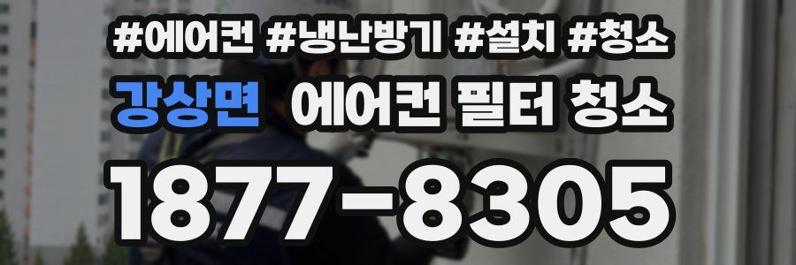 강상면 에어컨 필터 청소