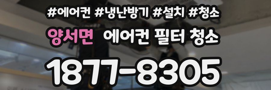 양서면 에어컨 필터 청소