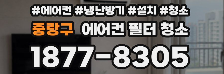 중랑구 에어컨 필터 청소