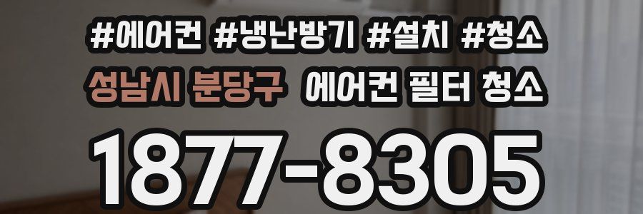 성남시 분당구 에어컨 필터 청소