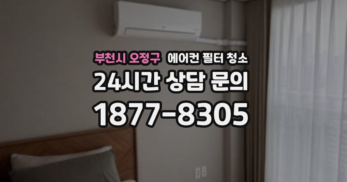 부천시 오정구 에어컨 필터 청소
