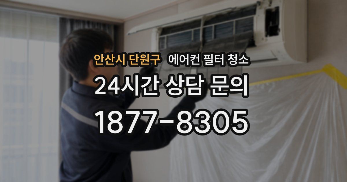 안산시 단원구 에어컨 필터 청소