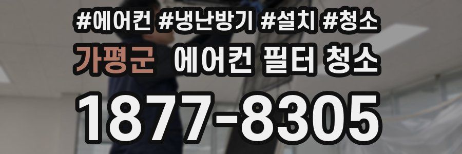 가평군 에어컨 필터 청소
