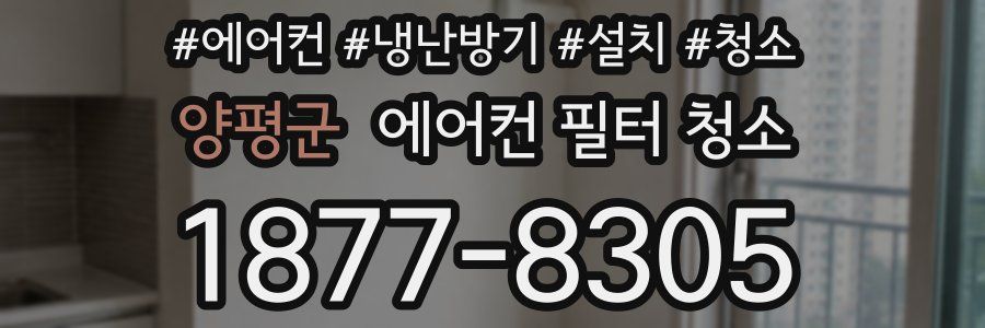양평군 에어컨 필터 청소