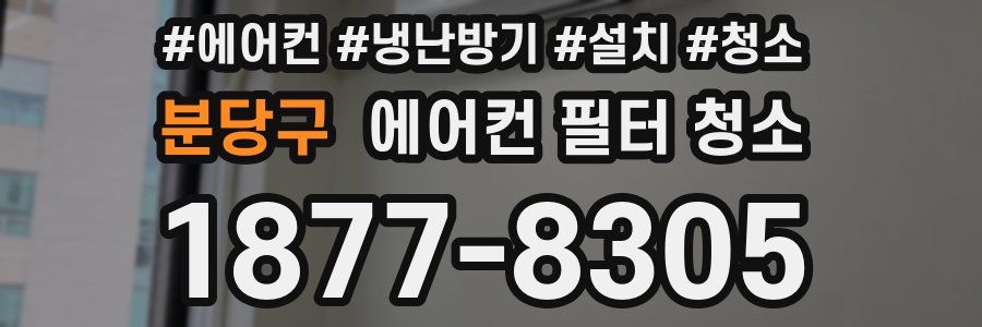 분당구 에어컨 필터 청소