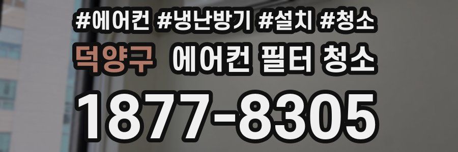 덕양구 에어컨 필터 청소