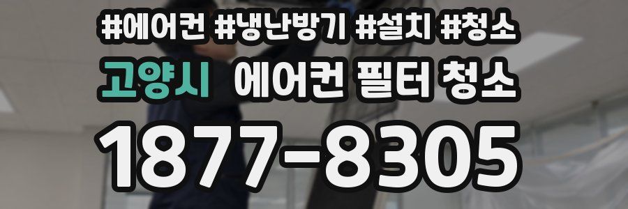 고양시 에어컨 필터 청소