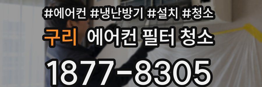 구리 에어컨 필터 청소