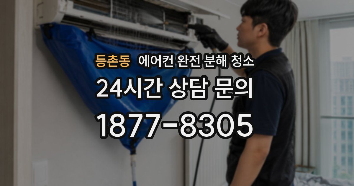 등촌동 에어컨 완전 분해 청소