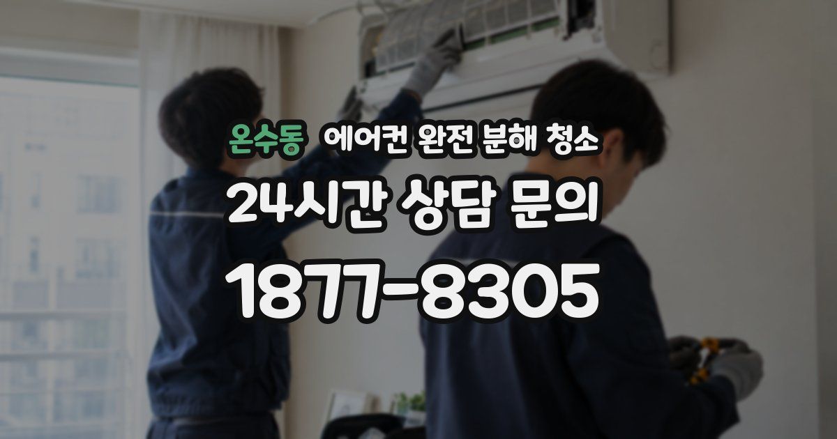 온수동 에어컨 완전 분해 청소
