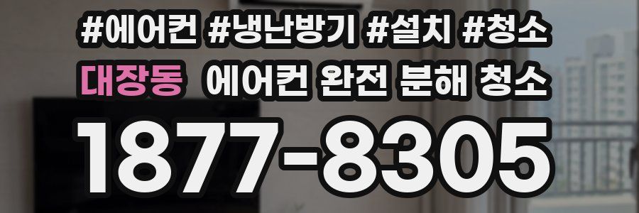 대장동 에어컨 완전 분해 청소