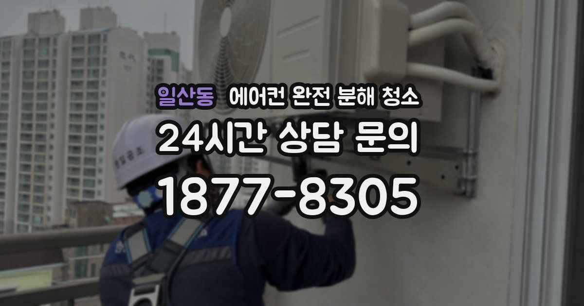 일산동 에어컨 완전 분해 청소