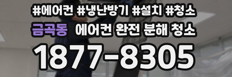 금곡동 에어컨 완전 분해 청소
