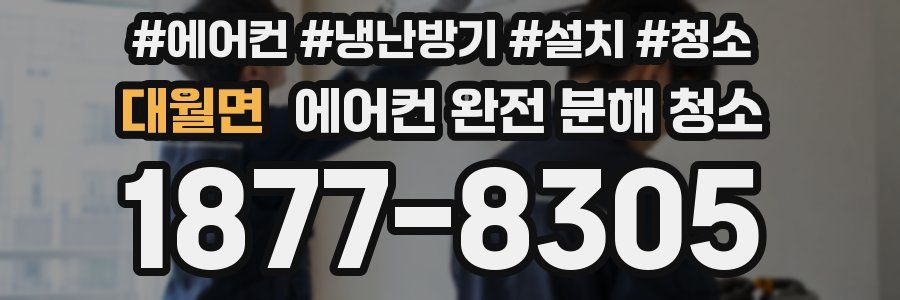 대월면 에어컨 완전 분해 청소