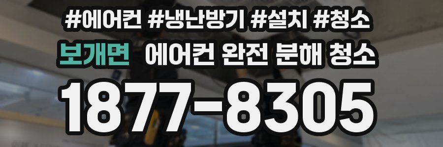 보개면 에어컨 완전 분해 청소