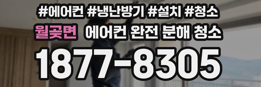 월곶면 에어컨 완전 분해 청소