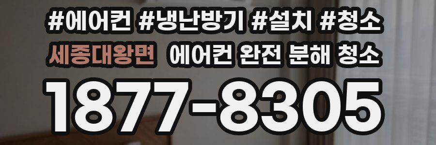 세종대왕면 에어컨 완전 분해 청소