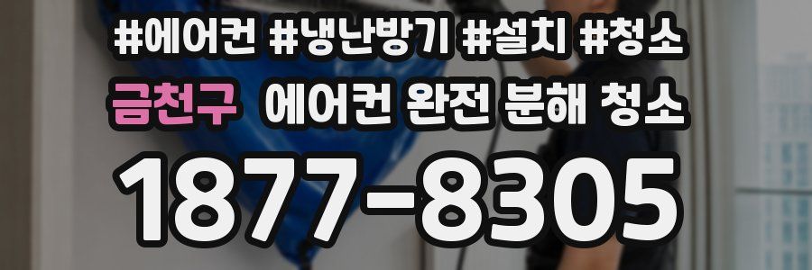 금천구 에어컨 완전 분해 청소