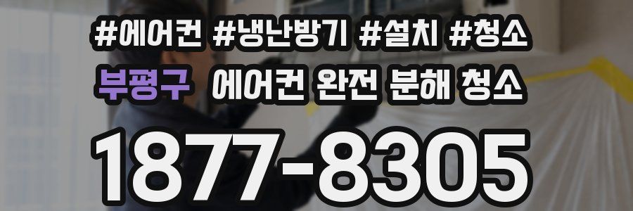 부평구 에어컨 완전 분해 청소