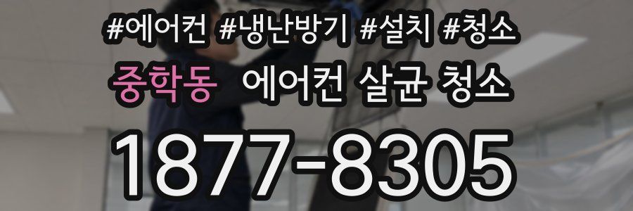 중학동 에어컨 살균 청소