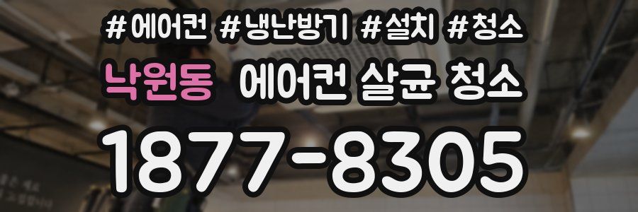낙원동 에어컨 살균 청소