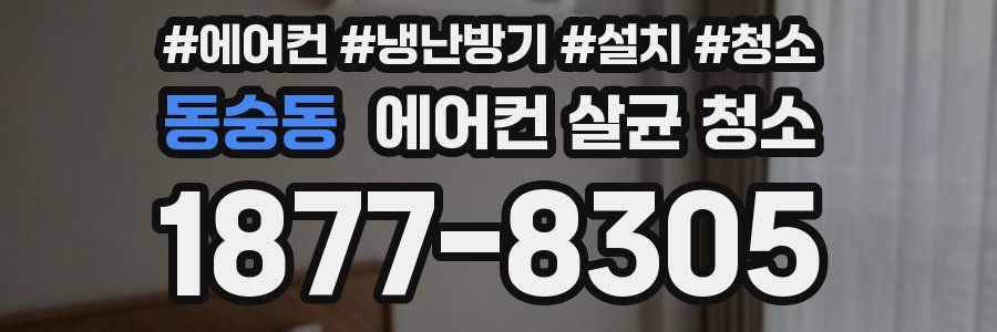 동숭동 에어컨 살균 청소