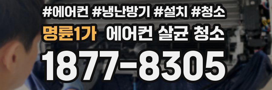 명륜1가 에어컨 살균 청소