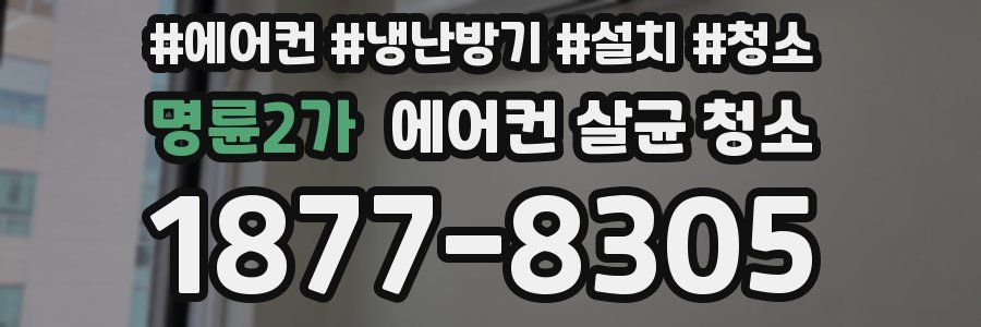 명륜2가 에어컨 살균 청소