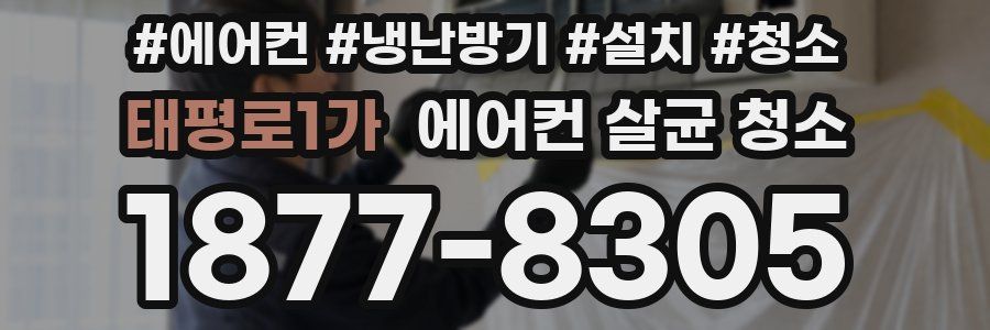 태평로1가 에어컨 살균 청소