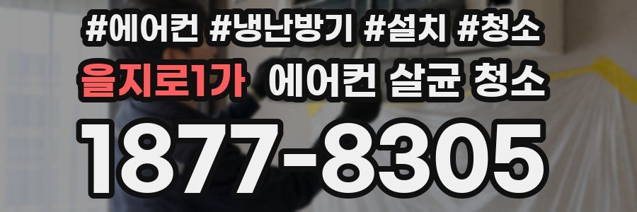 을지로1가 에어컨 살균 청소
