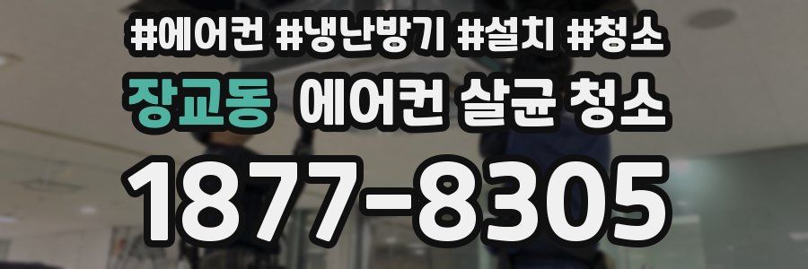 장교동 에어컨 살균 청소