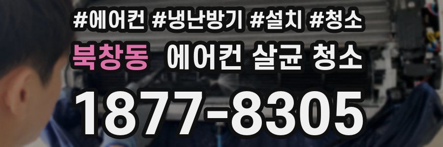 북창동 에어컨 살균 청소