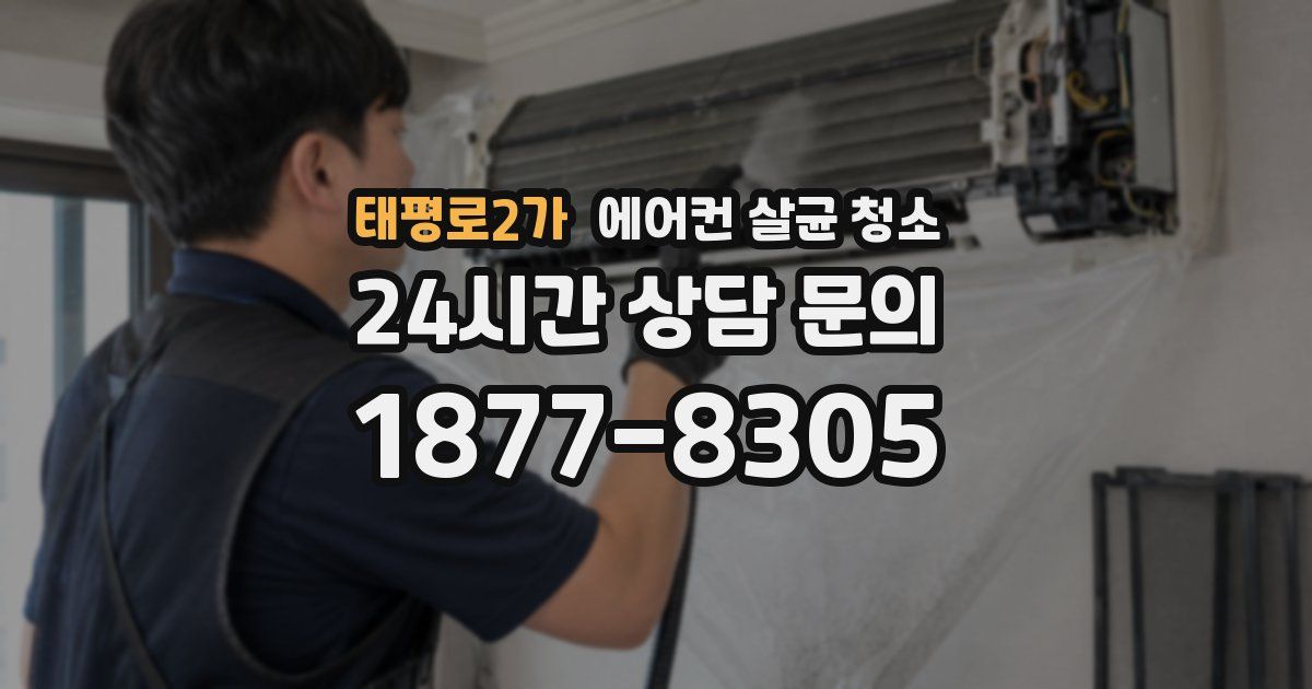 태평로2가 에어컨 살균 청소