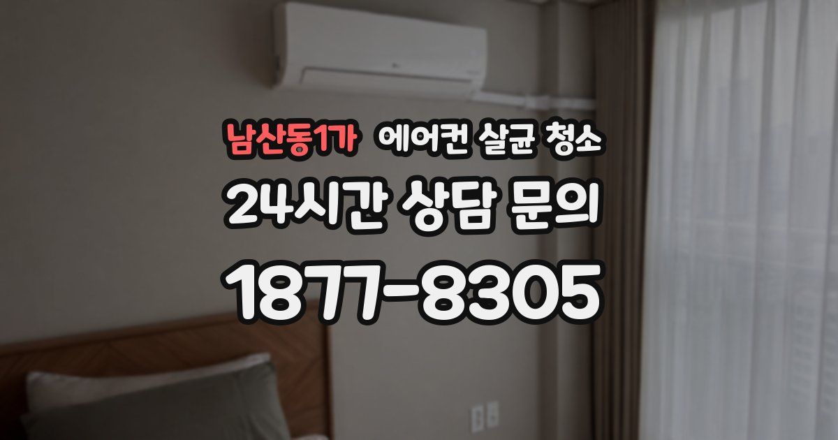 남산동1가 에어컨 살균 청소