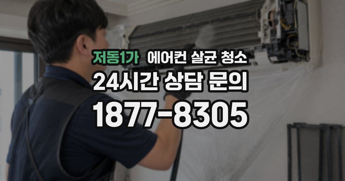 저동1가 에어컨 살균 청소