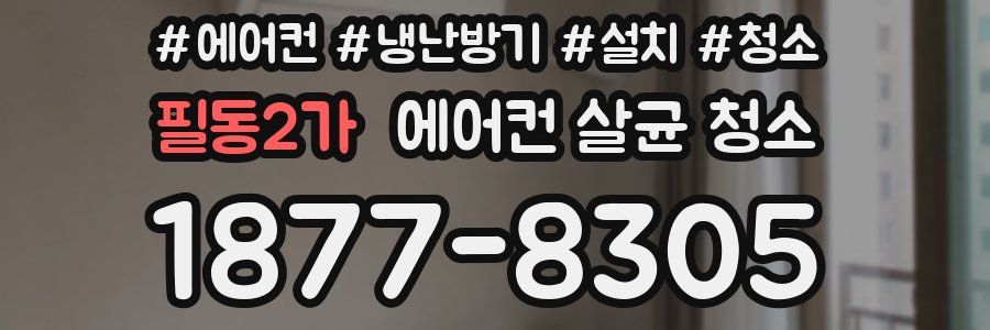 필동2가 에어컨 살균 청소