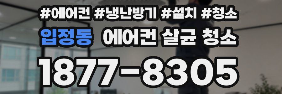 입정동 에어컨 살균 청소