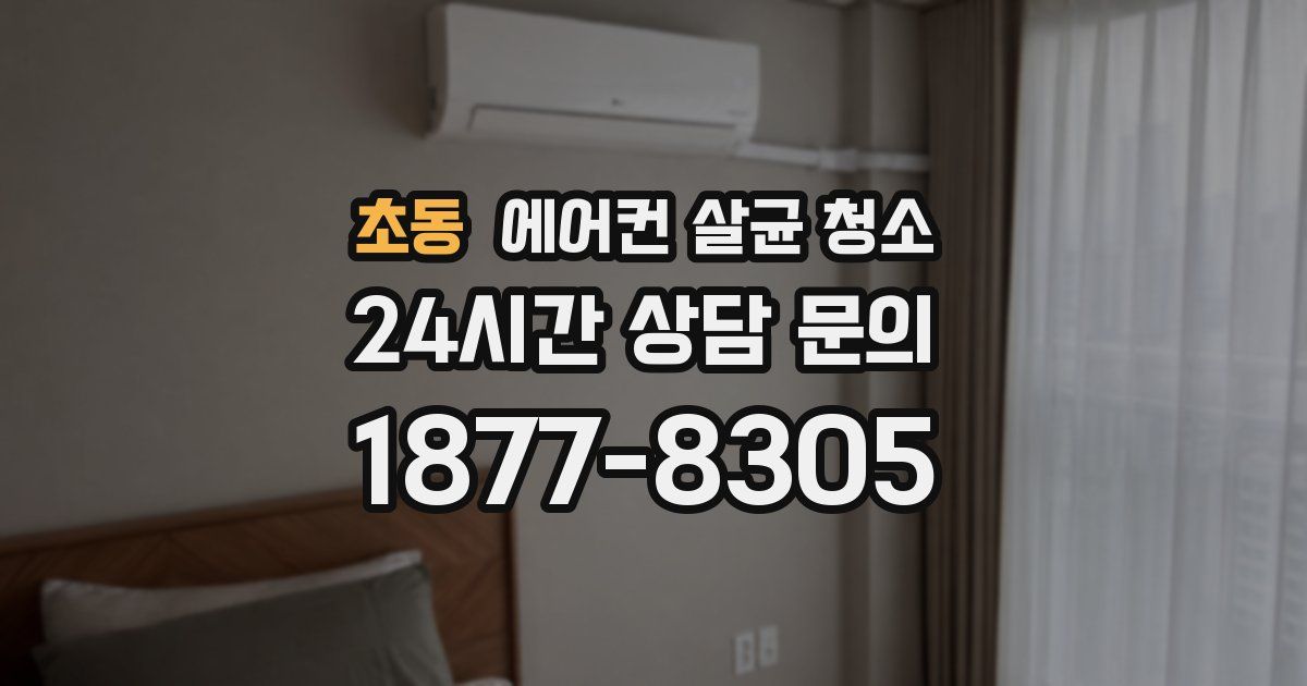 초동 에어컨 살균 청소