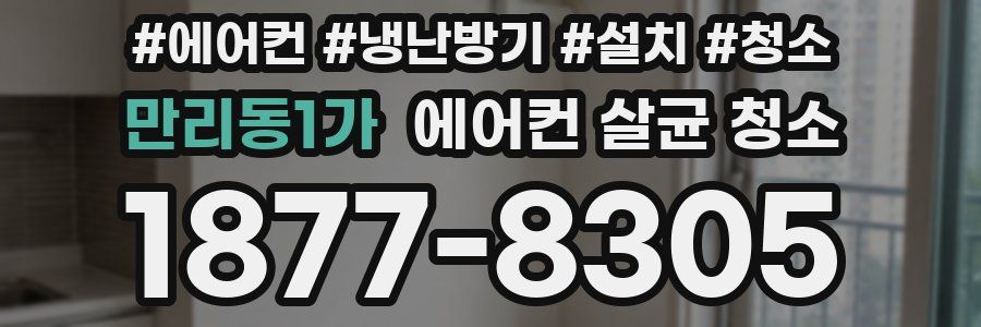 만리동1가 에어컨 살균 청소