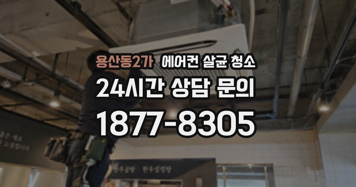 용산동2가 에어컨 살균 청소