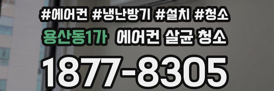 용산동1가 에어컨 살균 청소