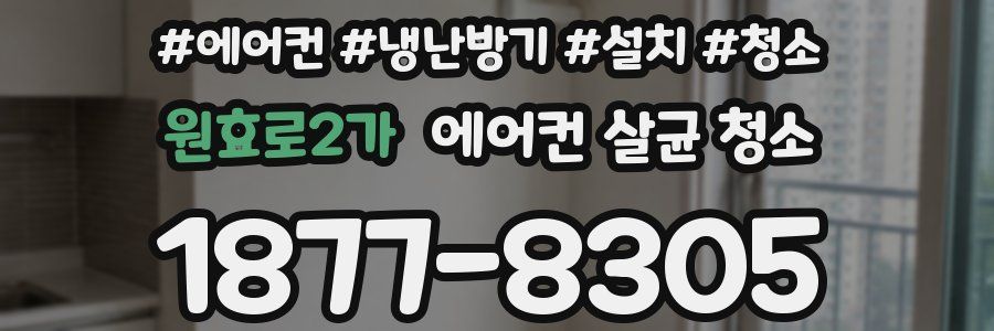 원효로2가 에어컨 살균 청소