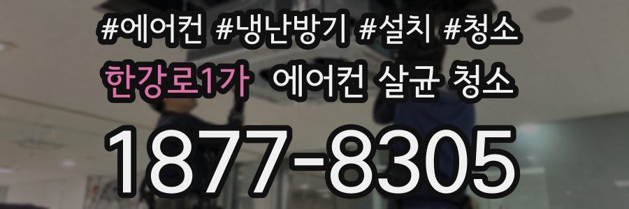 한강로1가 에어컨 살균 청소