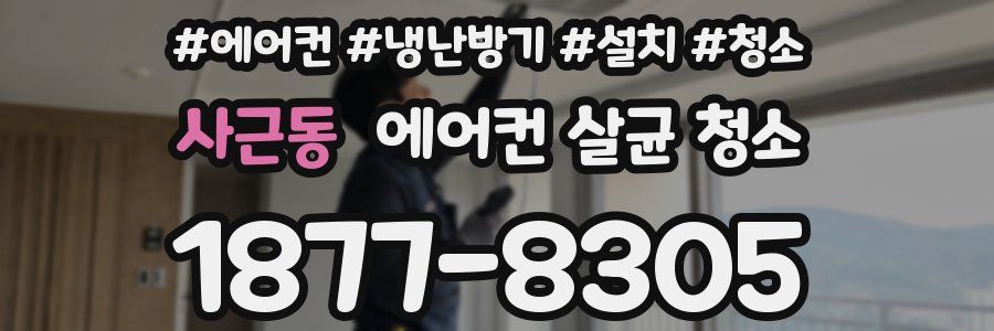 사근동 에어컨 살균 청소
