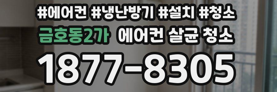 금호동2가 에어컨 살균 청소