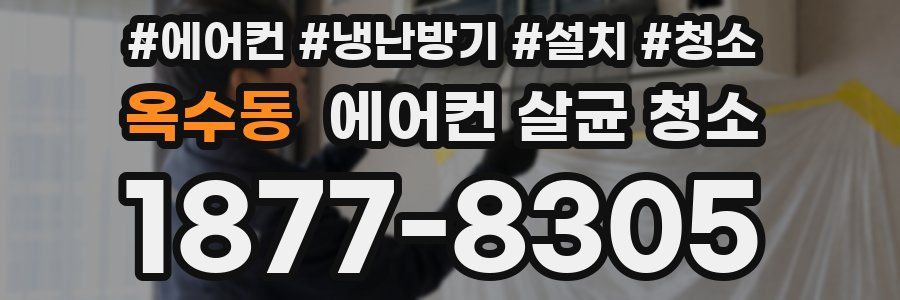 옥수동 에어컨 살균 청소
